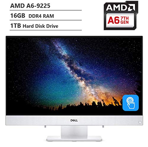 2019 Dell Inspiron 22 All-in-One AIO Desktop Computer 21.5″ FHD IPS Touch Display AMD A6-9225, 16GB RAM, 1TB Hard Disk Drive, HDMI, Multi-Card Reader, Wireless-AC, Wireless Keyboard&Mouse, Win10
