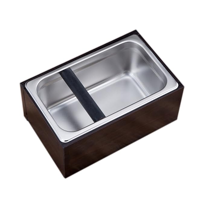 LOVIVER Edelstahl Abklopfbehälter, Abschlagbehälter, Abklopfbehälter,