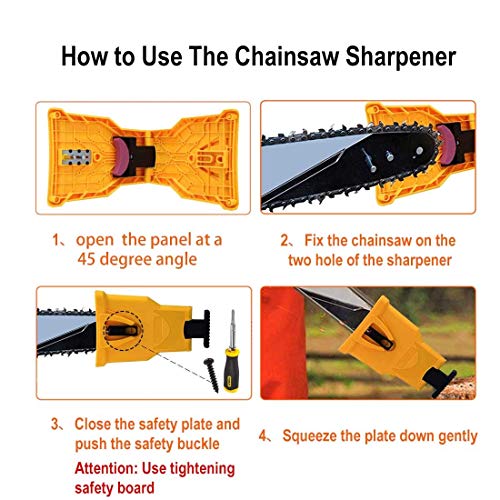 LYF Chainsaw Teeth Sharpener Sharpens Chainsaw Saw Chain Sharpening Tool System Abrasive Tools