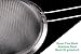 Set of 3 Fine Mesh Strainer Set of Stainless Steel, Flour Sifter Sieve and Tea Colander - Crafted for Straining Pasta&Quinoa - Thetis Homes