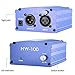 Neewer 1-Channel 48V Phantom Power Supply with Adapter and XLR Audio Cable (Blue)