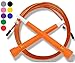 Wacces Premium Quality Adjustable Double Unders High Speed Jump Rope for Boxing, Martial Arts and Fitness (Orange)