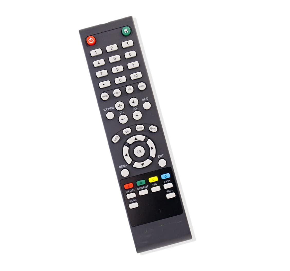 AULCMEET Replacement Remote Control Compatible with SEIKI OLED UHD TV 32PFL3403D/27 32PFL3403D/12 42PFL3403 32PFL7803D 32PFL5403D/27 32PFL5603D/10 LC22G82 SC221FS SC261FS SC262FS SC32HT04 SC371TS