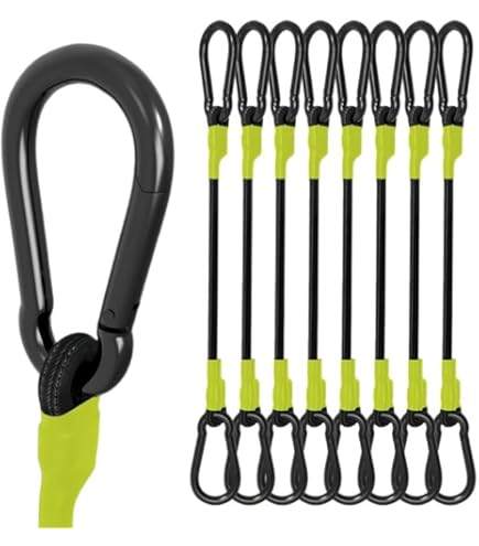 Lot De 4 Tendeurs Robustes De 81,6 Kg Avec Crochets En Acier