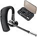 Bluetooth Headset - Wireless Earpiece with Mic for Driving, Compatible with iPhone and Android Cell Phones (Black-K6s1)