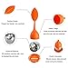 Loose Leaf Tea Infuser - Silicone Handle Tea Infuser Stainless Steel Strainer for Tea Pot, Mug - Loose Tea Steeper - Tea Diffuser for Loose Tea, Fennel Tea, Herbal Tea 3 Set - Orange/Pink/Yellow