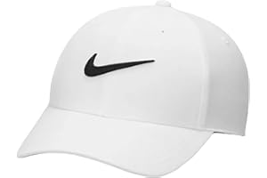 Nike Standard Golf Cap, White, Adjustable
