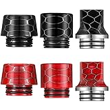 6 Pieces 810 Drip Tip Replacement Resin Drip Tip