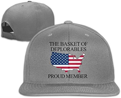 GD54 Proud Member Of The Basket Of Deplorables Adjustable Baseball Hat &amp; Cap Ash
