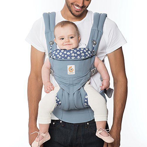 Ergobaby Omni 360 All-in-One Ergonomic Baby Carrier (Blue Daisies)