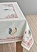Maison d'Hermine Table Cloth Rectangle Table 100% Cotton Tablecloth for Dining Room, Farmhouse, Home, Hotel, Parties & Wedding - Gifts for Mothers Day Spring & Summer (Campagne, 54