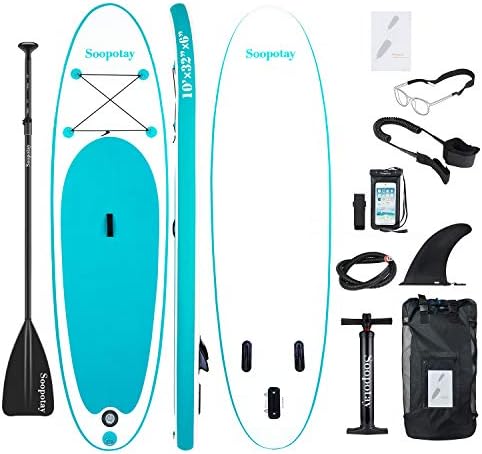 Inflatable SUP Stand Up Paddle Board, Inflatable SUP Board, iSUP Package with All Accessories