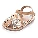 Beeliss Baby Sandals Rubber Sole Summer Shoes (6-12 Months, Brown)