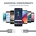USB Type C Cable, (2 Pack 3FT) USB to USB C Cable Nylon Braided Fast Charger Cord Compatible Samsung Galaxy S10 S9 S8 Plus,Note 9 8,Google Pixel XL 2 3,LG G7 G6 V20 30 35,Moto Z2,HTC U12 U11(Grey)