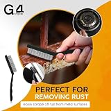 G4GADGET Pack of 3 Steel Nylon Copper Wire Brushes Heavy Duty Cleaning view 3