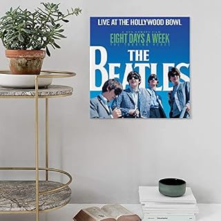 XYDQ Poster décoratif sur toile The Beatles Live at The Hollywood Bowl pour salon, chambre à coucher 50 x 50 cm - Les Beatles, Paul McCartney, John Lennon, RIngo Starr, George Harrison XYDQ Poster décoratif sur toile The Beatles Live at The Hollywood Bowl pour salon, chambre à coucher 50 x 50 cm – Image 5