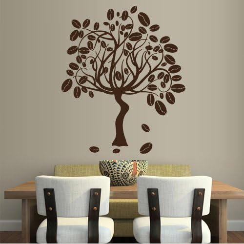 Amazon Com Wall Decal Decor Decals Art Sticker Tree Coffee Broad