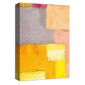 NWT Canvas Wall Art Abstract Ink Watercolor Collage...
