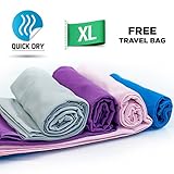 Bodi Hut Microfiber Towel - Use as a Beach Towel, Gym Towels or Travel Towel Antibacterial, Quick Dry Towel Packs Away Small Making Perfect Beach Towels and Microfiber Sports Towel