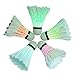 BLUBOON Badminton Set LED Shuttlecock Feather Super Bouncy Light Badminton Birdies Sport(Color, 5 Pcs)