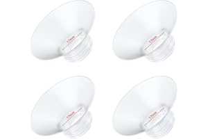 IVARONAL 4PC Flange Insert 17mm Compatible with Momcozy M5/M6/M9/S12 Pro/V1 Pro/V1 Pro Breast Pump, Fit for Eufy/Elvie/Medela/Spectra/Lansinoh/NCVI/Lansinoh/TSRETE with 24mm Flange/Shield Breast Pump