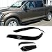 VioletLisa 4pcs Front Rear Smoke Sun/Rain Guard Vent Shade Window Visors For 97-03 Ford F-150 97-99 Ford F-250 Light Duty Super/Extended Cab With 2 Half Size Rear Doors