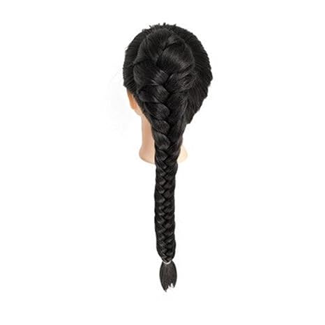 Rifuli® Perrücke Lady Sweet Braids Fishbone Ponytail Wig Natural Hair Neat Kurze Haarperücke