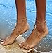 Bienvenu Women's Tassel Foot Chain Turquoise Barefoot Sandals Anklet, Gold