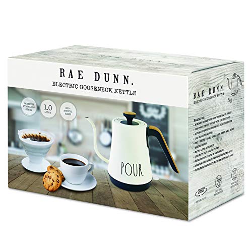 Rae Dunn Electric, Gooseneck Kettle, Electric Kettle with Dry Boil