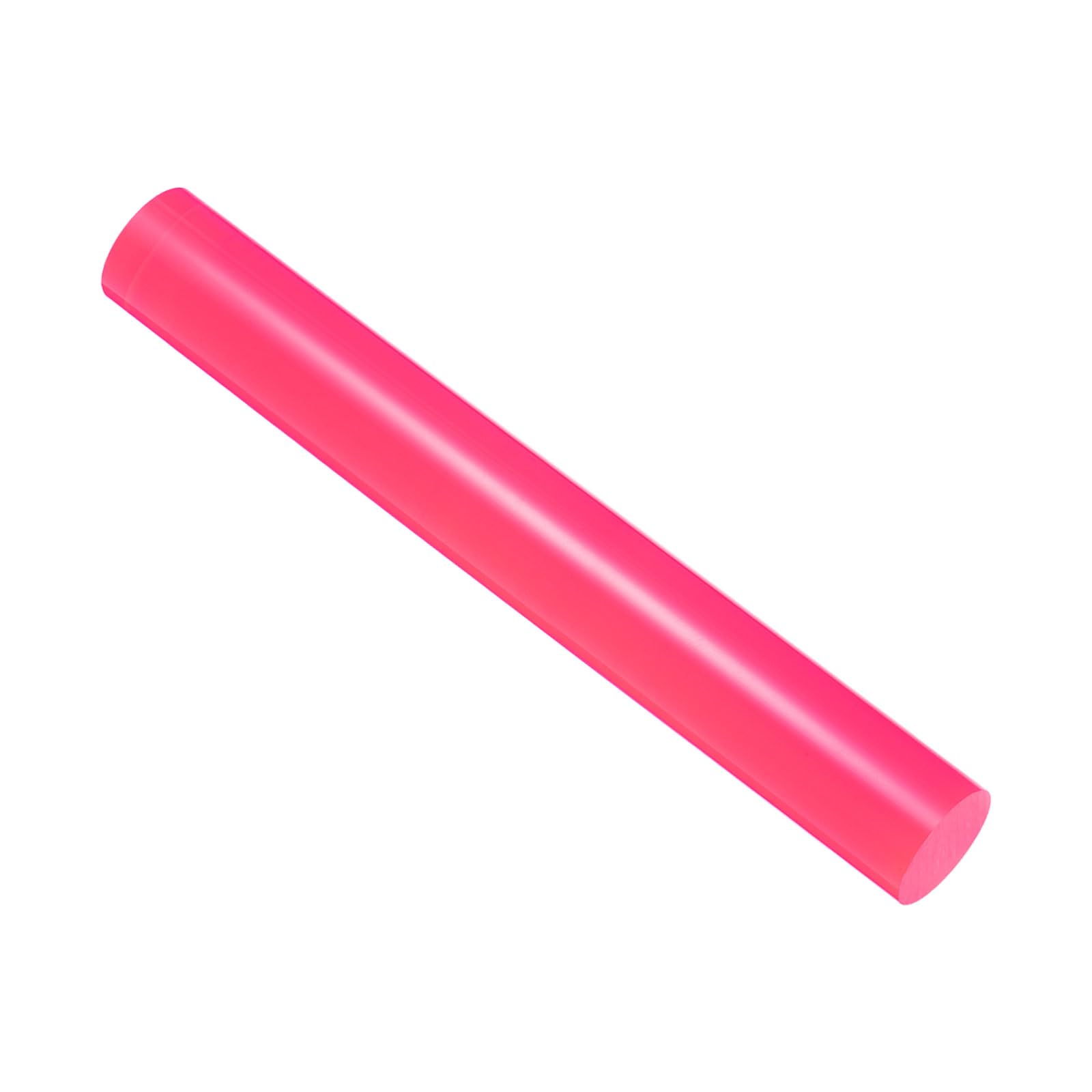 CoCud Acrylic Clay Roller, 8 Inch Length 1 Inch Dia., Acrylic Non-Stick Rolling Pin Roller Rose Red - (Applications: for Shaping Sculpting)