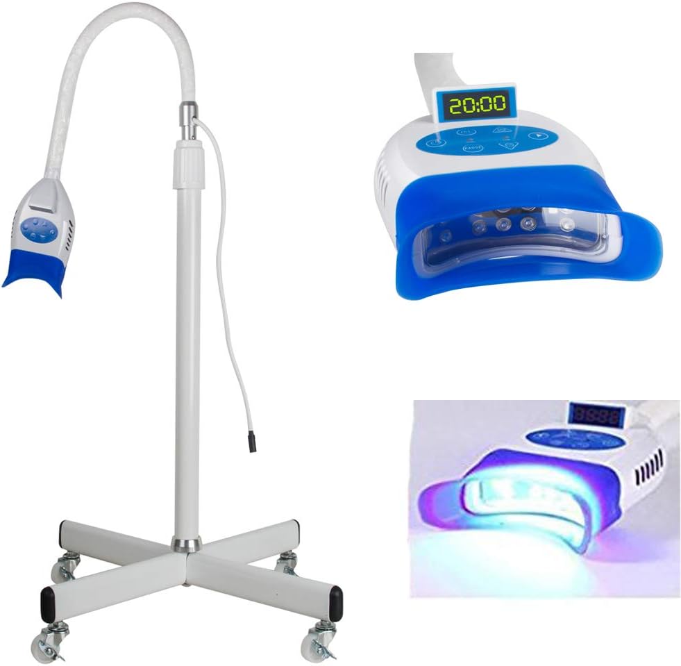 Zinnor 36W Dental Mobile Teeth Whitening Lamp Bleaching LED Light Floor