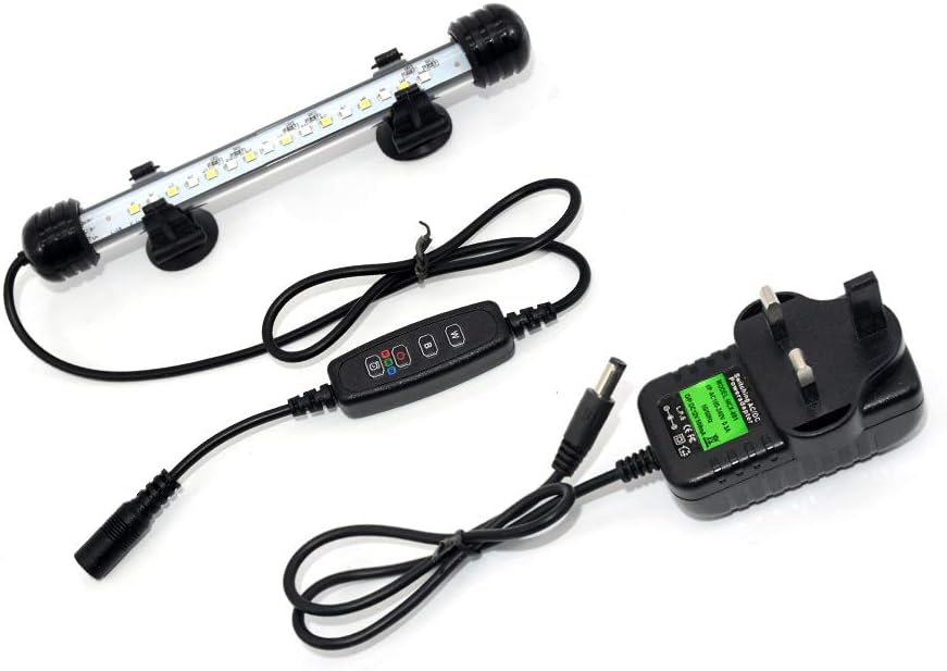 VARMHUS LED Aquarium Lighting, Aquarium Lamp White and Blue Color