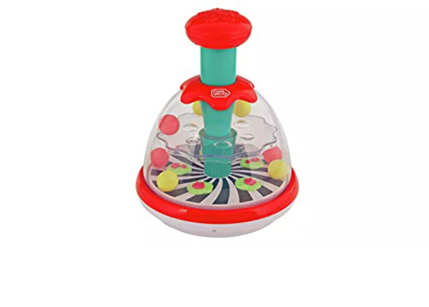 Chad Valley Spinning Top - Multicolored Plastic Rainbow Spinning Top - SPINNING_TOY_TOP - For Baby, Toddler - H21, W16.2, D16.2cm - 380g - Exclusively on Sunday Electronics
