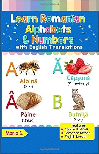 Learn Romanian Alphabets Numbers Black White Pictures English Translations Romanian For Kids Volume 1 Romanian Edition S Maria 9781981383429 Amazon Com Books