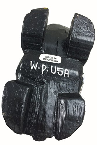 Medium 5" Wood Frog Guiro Rasp - Musical Instrument Tone Block - Hand Painted Blue by World Percussion USA - Thumbnail 3