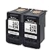 Valuetoner Remanufactured Ink Cartridge Replacement for Canon PG-240XL 240 XL to use with Pixma MG3620 MX532 MG2120 MG2220 MG3120 MG3122 MG3220 MG3222 MX432 MG3520 MX452 MX512 High Yield (2 Black) primary