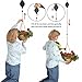 YBLNTEK 2 Plant Pulley Retractable Hanger Hanging Planters Flower Basket Hook Hanging Garden Baskets Pots and Birds Feeder Pull Down Plant Hanger with 2 Large Screw Hooks Ceiling Hooks