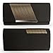 Becko Satin & Matte Wallet and Purse Long Clutch Bag Handbag Card Holder (Black)