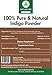 100% Pure & Natural Indigo Powder (1/2lb) by Naturevibe Botanicals (8 ounces) For Hair Color