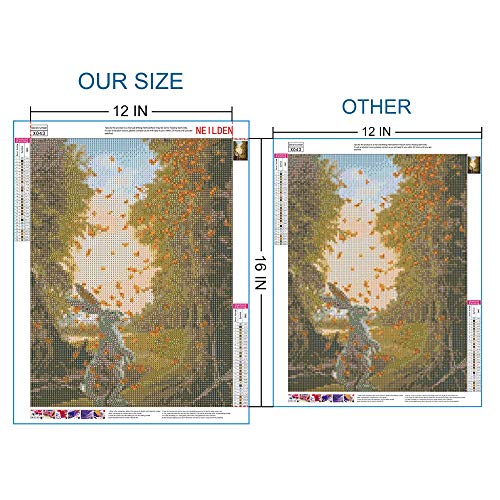 NEILDEN 5D Diamond Painting Kits for Adults, Animals Diamond Art Kits for Kids, Full Drill Diamond Painting for Home Wall Decor 12×16 Inches (Rabbit)