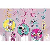 Amscan Swirl Decorations, Disney Minnie Mouse Collection , Party Accessory