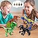Alpacasso 4 PCS Large Size Dinosaur Building Block Toys, Jurassic Dinosaur Building Blocks Figures Toys for Boys, Including Tyrannosaurus Rex, Velociraptor, Dilophosaurus, Carnotaurus