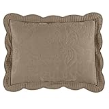 Brylanehome Amelia Standard Sham With Ruffles (Taupe,Stand)