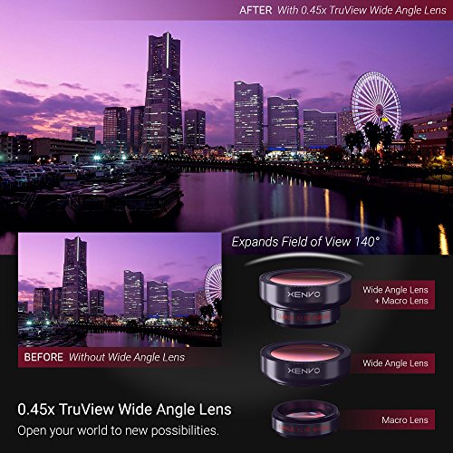 Xenvo-iPhone-Camera-Lens-Pro-Macro-Lens-Wide-Angle-Lens-Kit-Clip-On-Cell-Phone-Camera-Lenses-for-iPhone-7654-AndroidSamsung-Mobile-Smartphone