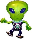 ALIEN (DANCING) 45" ANTI-GRAVITY FLOATING TOY - Amazing STRING-LESS HOVERING ZERO-G Balloon, Flying Outer Space UFO Birthday Party Favor
