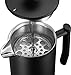 Belwares Large French Press Coffee Maker with Extra Filters for a Richer and Fuller Coffee Flavor, Designed with Double Wall Black Stainless Steel to Preserve Hot Coffee Temperature (50oz)