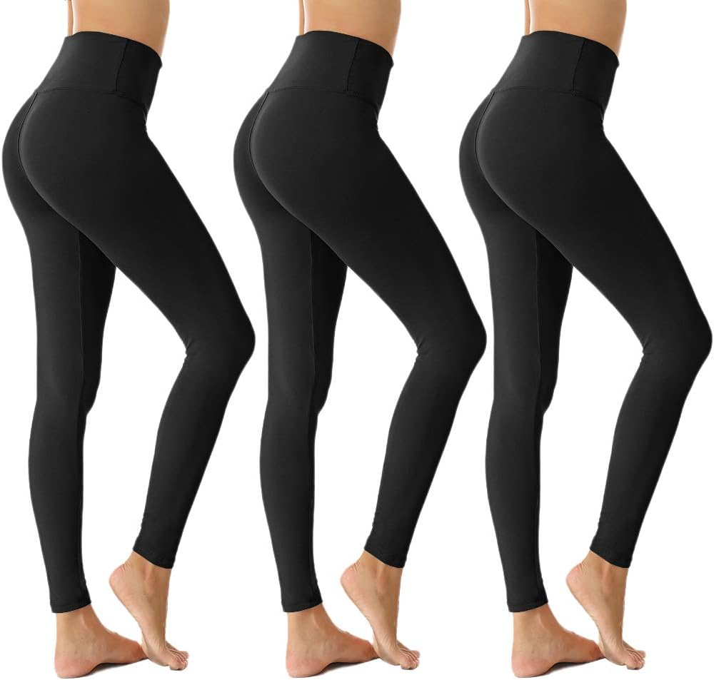 ZOOSIXX High Waisted Leggings for Women-Tummy Control and Elastic Opaque Slim Pants for Runing Yoga Workout