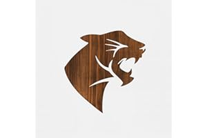 STENCILAIR Panther Design Stencil 4 Inch Reusable Mylar Template for Sign Art Crafts DIY Painting Wood Walls Projects