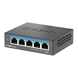 D-Link 5-Port 2.5GB Unmanaged Gaming Switch with 5