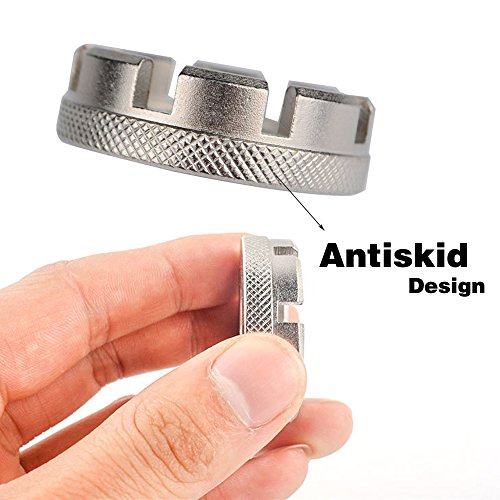 BASEEING Bike Spoke Tool Bicycle Spoke Wrench Cycling Pocket Tools 6 in one Bike Rim Correct Kit